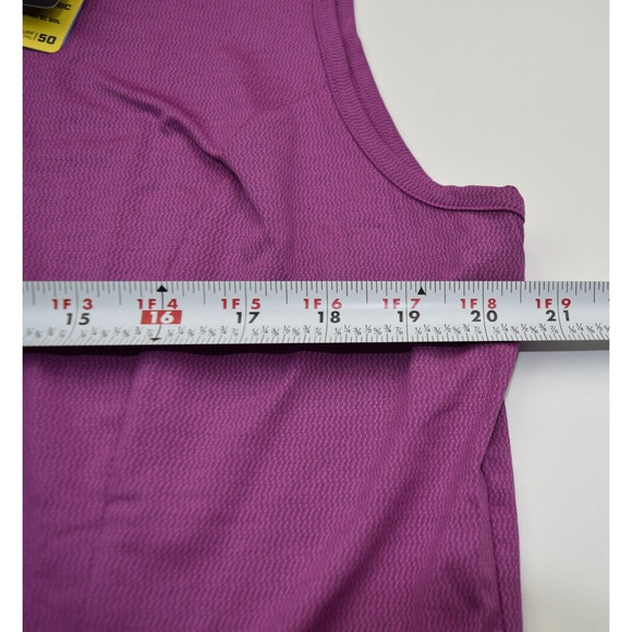 Callaway Womens XL Golf Polo Tank Solid Purple 1/4 Zip Stretch Opti-Dri Cooling - Picture 8 of 12